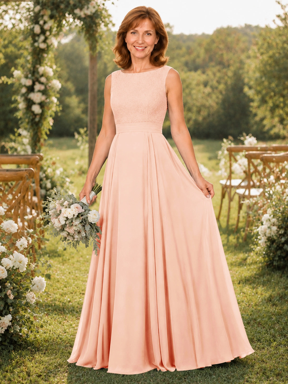 A-line Mother of the Bride Dress