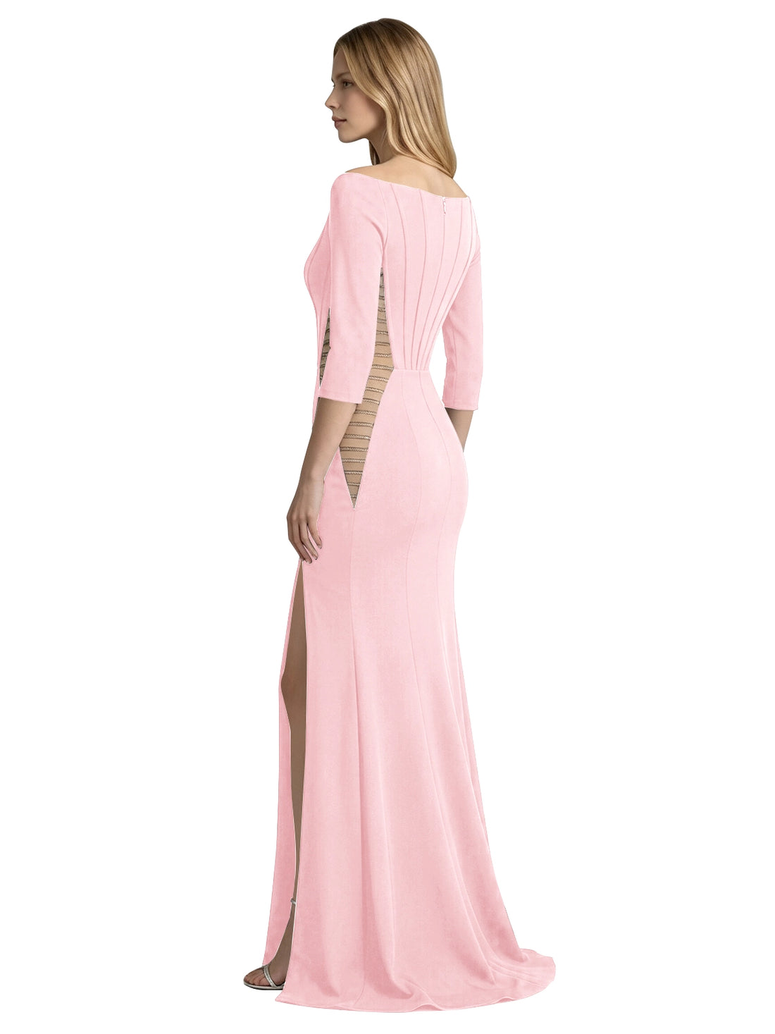 Side Cutout Slit Prom Dress 
