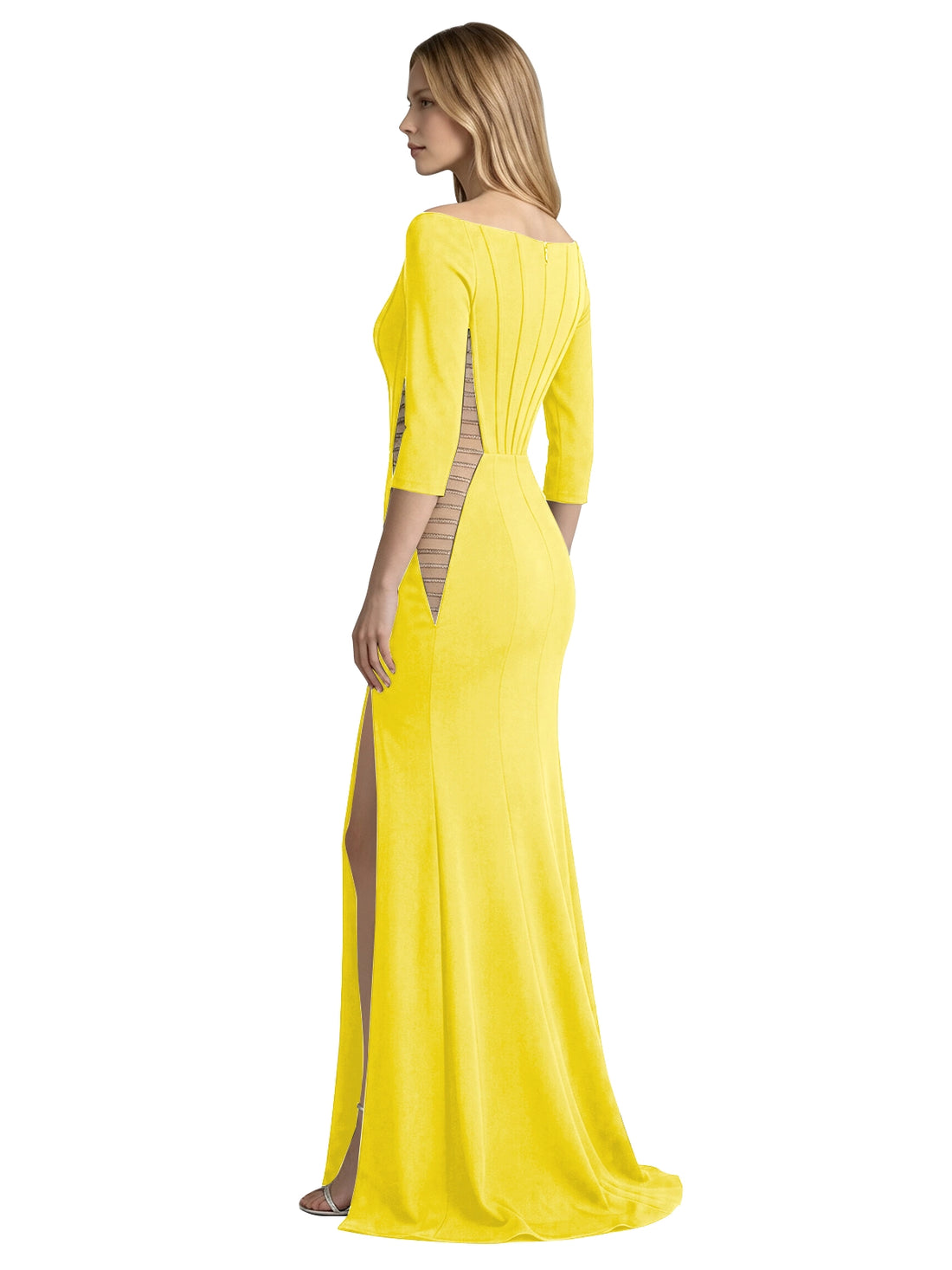 Side Cutout Slit Prom Dress 
