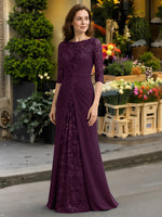 Lace Mother of the Bride Dress with Applique 