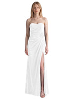 Velvet Prom Dress with Beaded Applique 