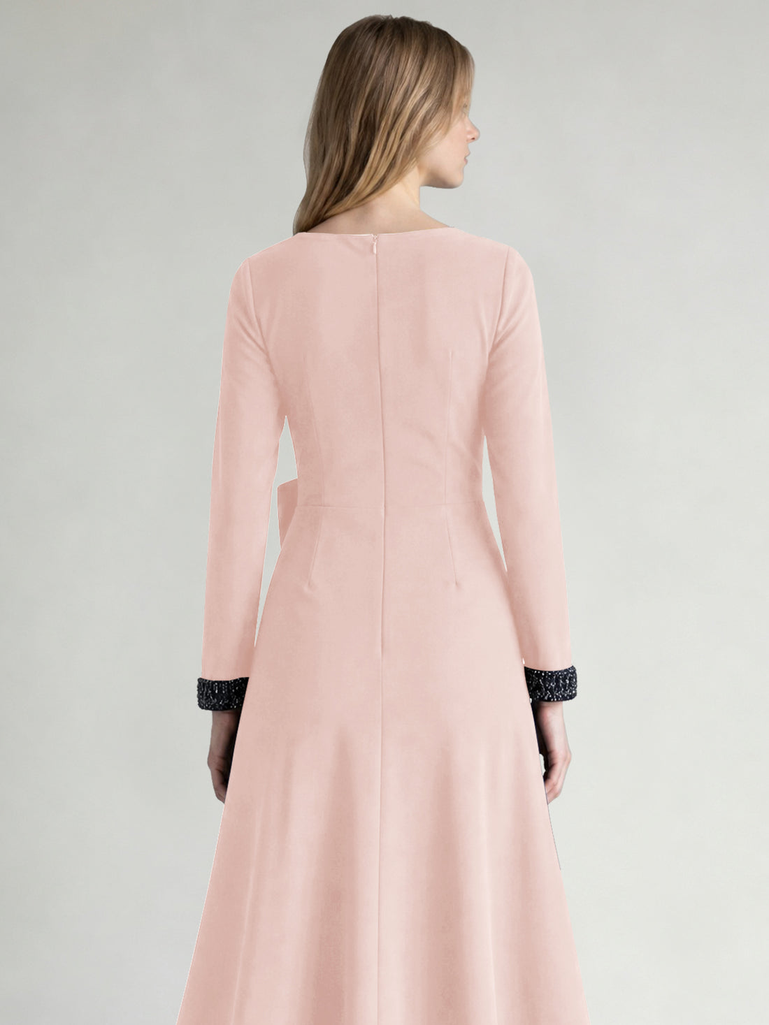Stretch Satin Mother of the Bride Dress with Crystal