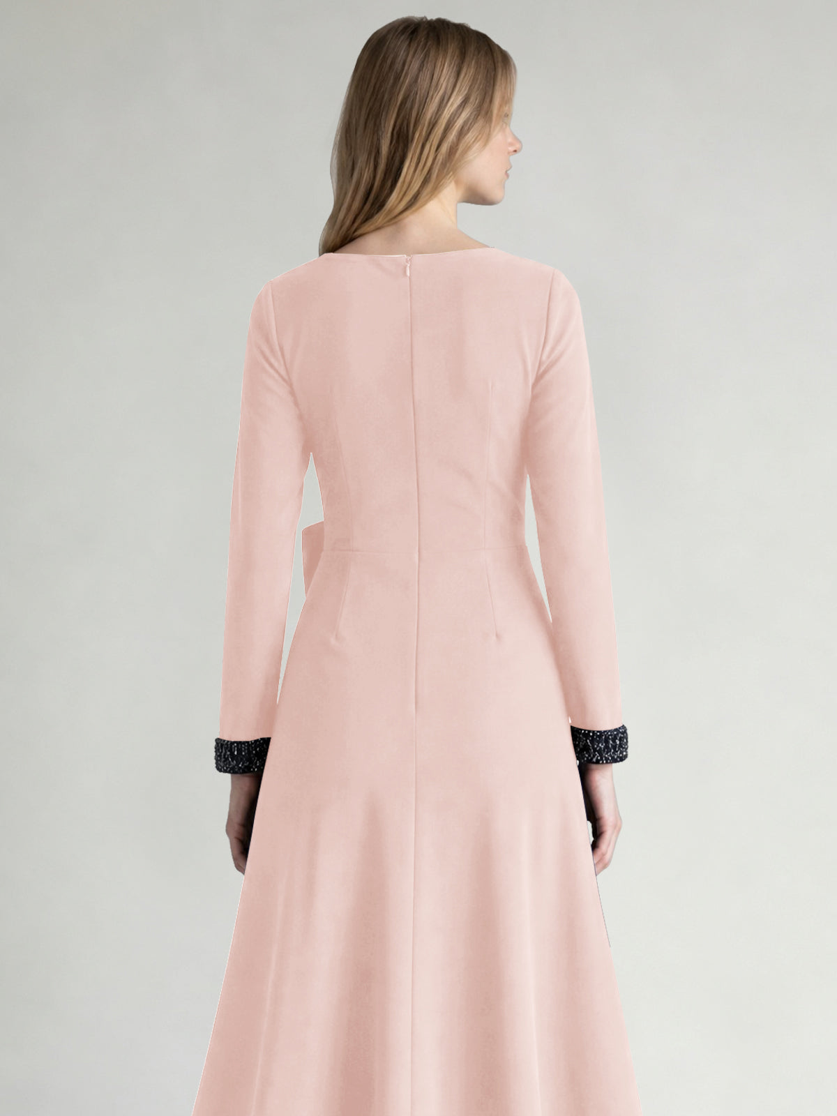 Stretch Satin Mother of the Bride Dress with Crystal