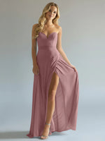 Sweetheart Bridesmaid Dress with Slit 