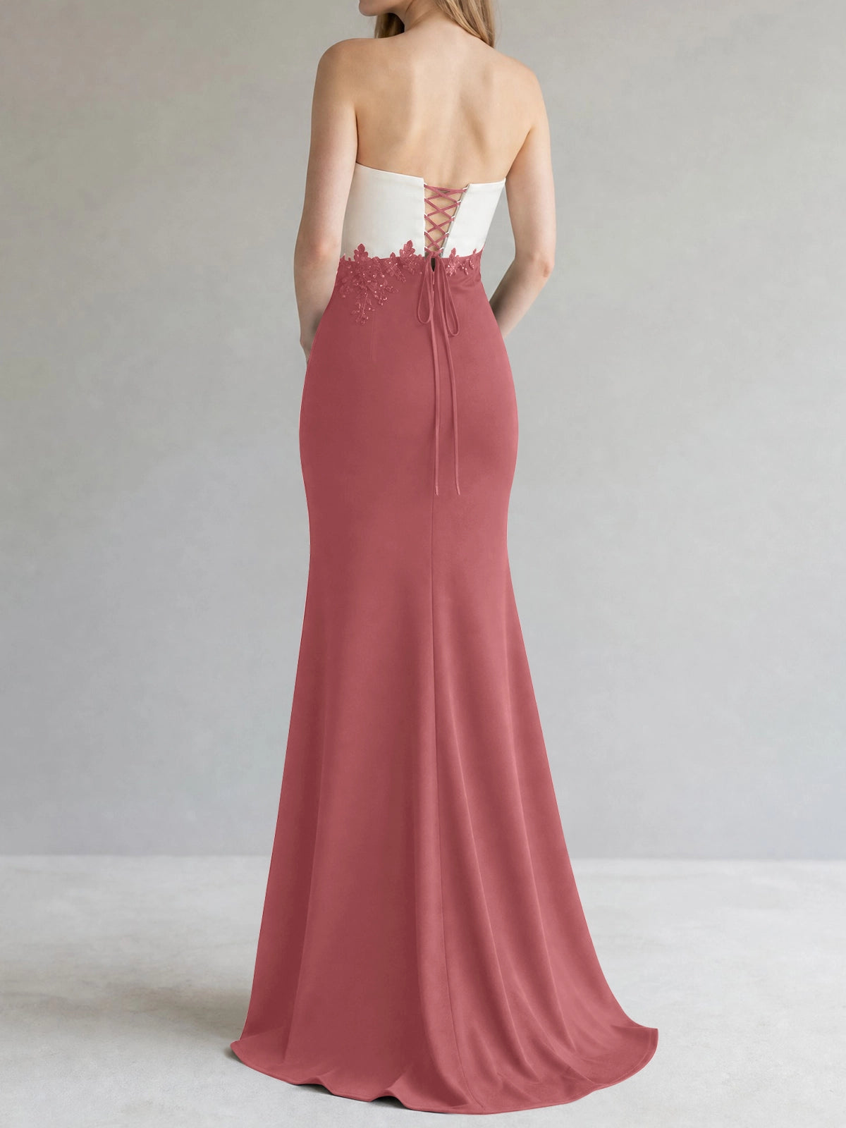 Trumpet Mother of the Bride Dress with Appliques