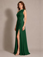 One-Shoulder Prom Dress with Slit