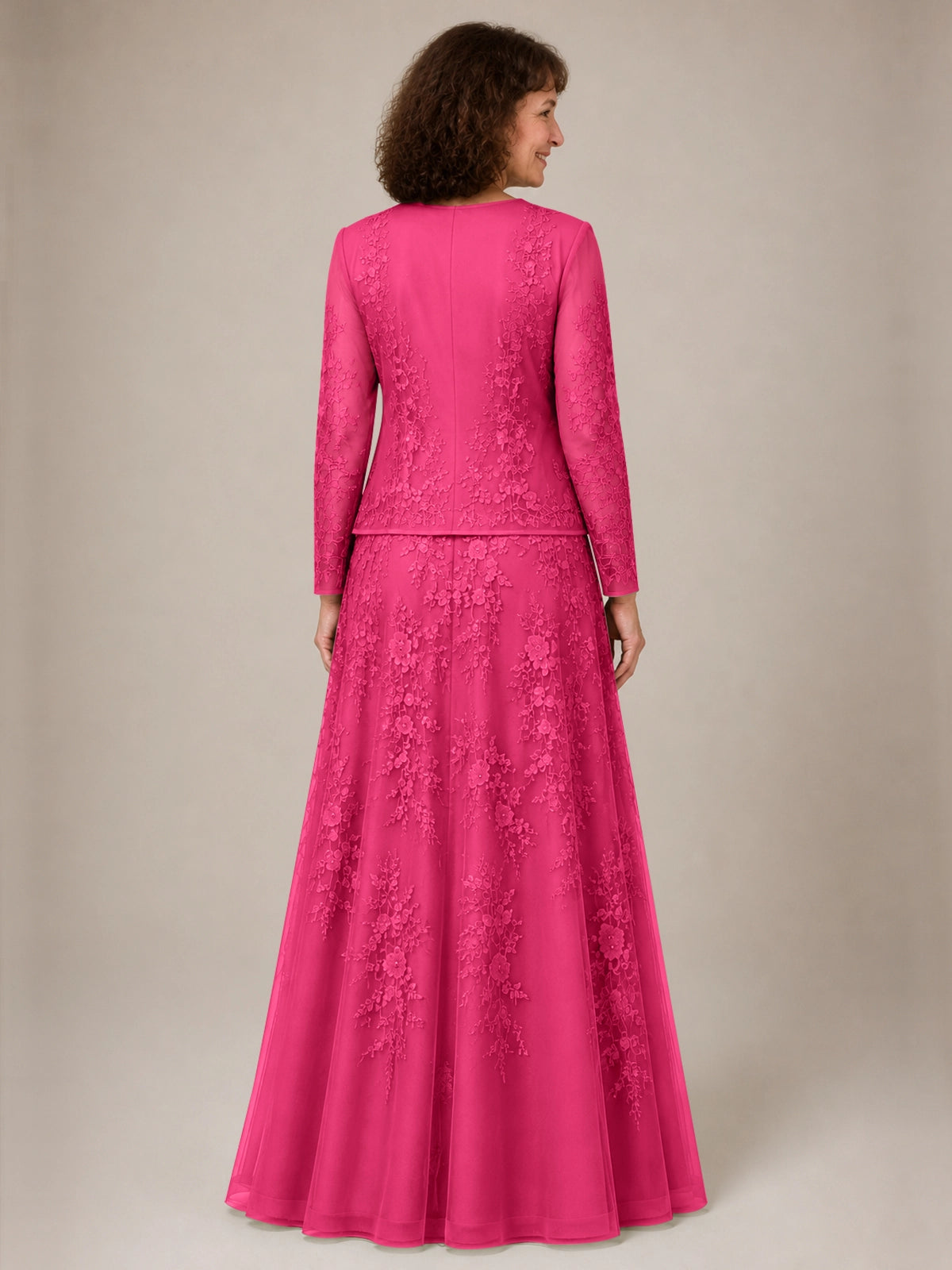 A-line Mother of the Bride Dress with Lace 