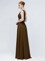 One-Shoulder Side Cut-Out Bridesmaid Dress 