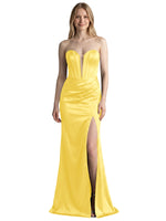 High Slit Sweetheart Prom Dress 