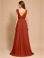 Chiffon Prom Dress with Appliques