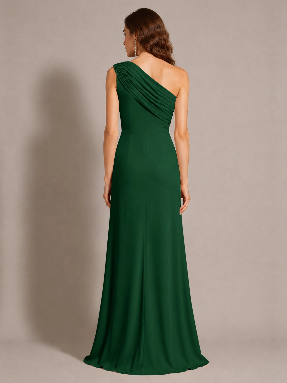 One-Shoulder Prom Dress with Slit