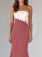 Trumpet Mother of the Bride Dress with Appliques