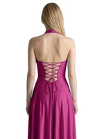Halter Beaded Prom Dress 