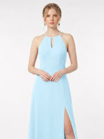 Chiffon Bridesmaid Dress with Halter 