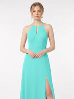 Chiffon Bridesmaid Dress with Halter 