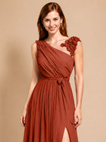 Chiffon Prom Dress with Appliques
