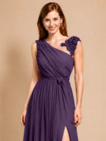 Chiffon Prom Dress with Appliques