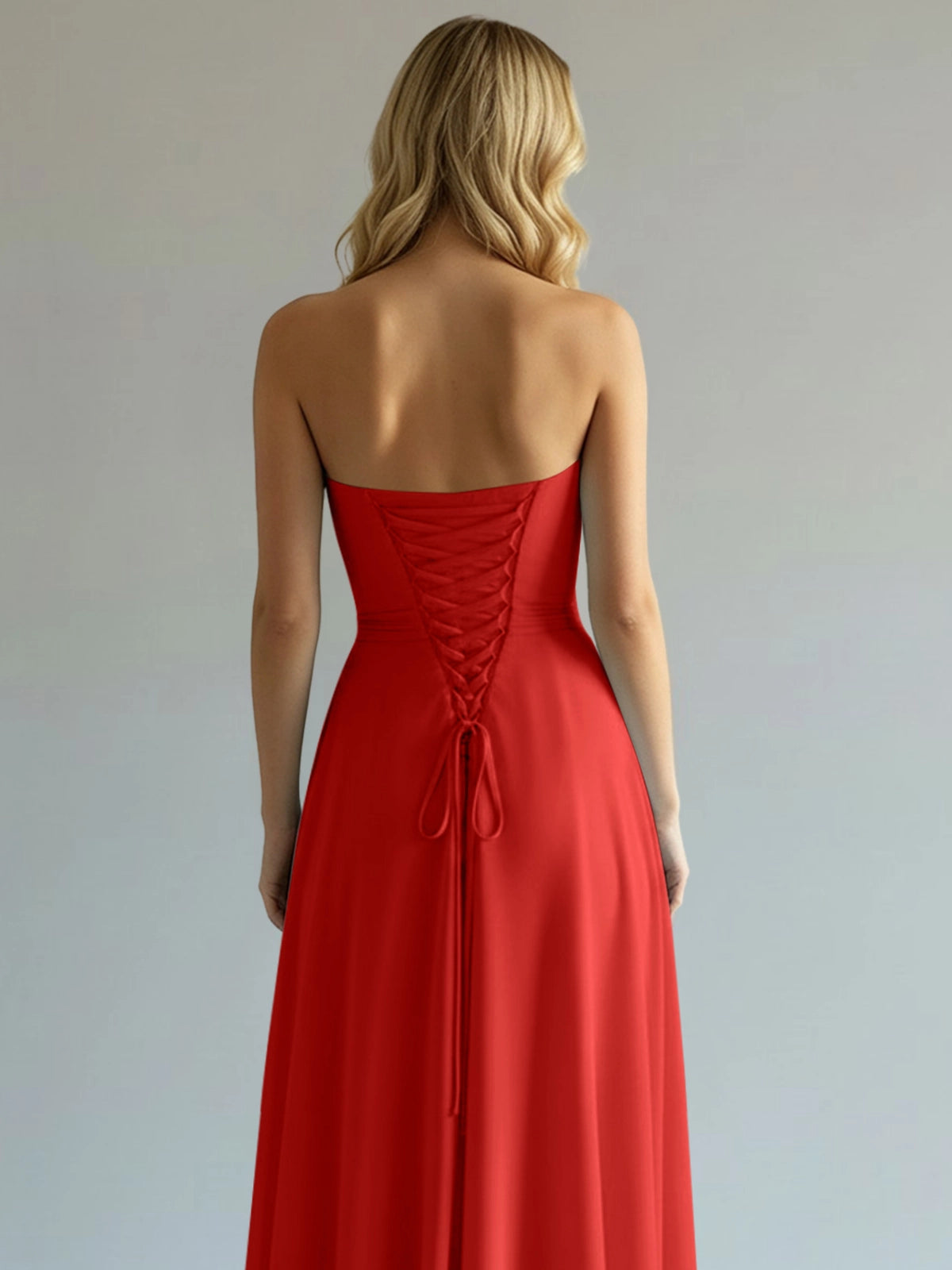 Sweetheart Bridesmaid Dress with Slit 