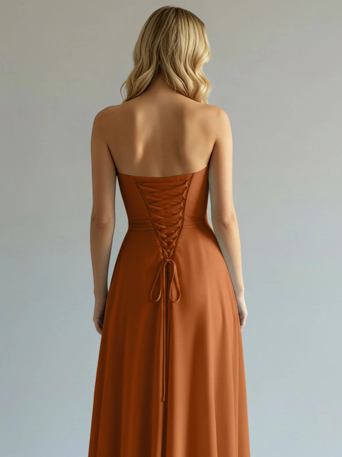 Sweetheart Bridesmaid Dress with Slit 
