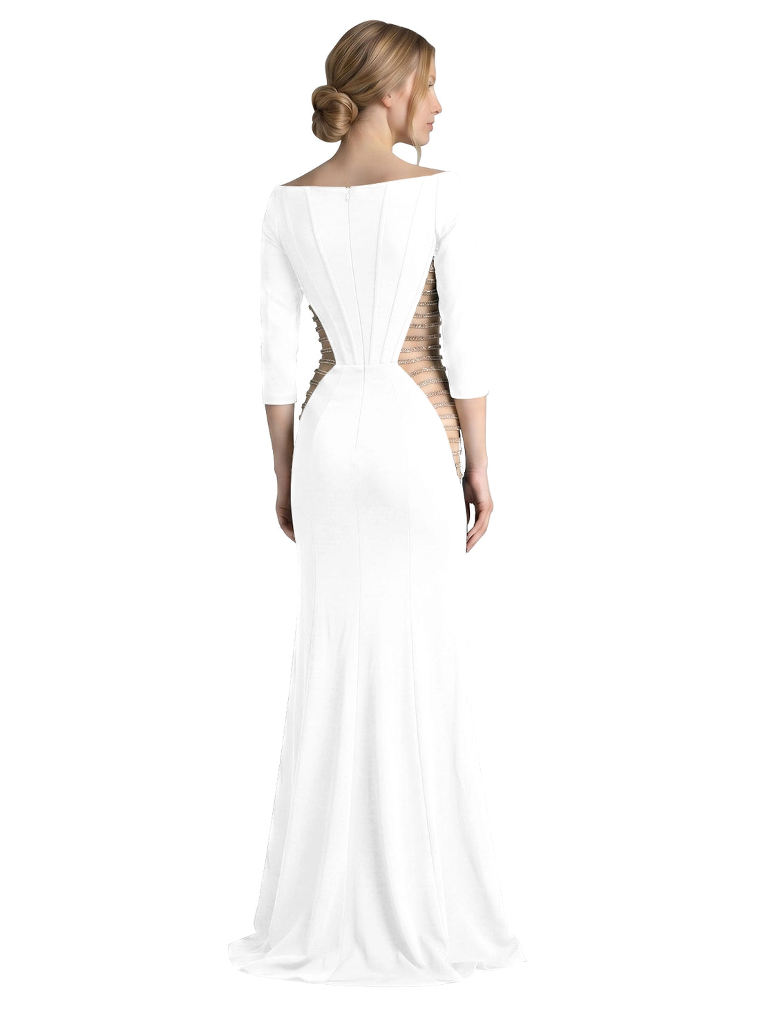 Side Cutout Slit Prom Dress 