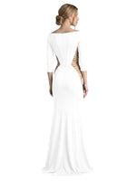 Side Cutout Slit Prom Dress 