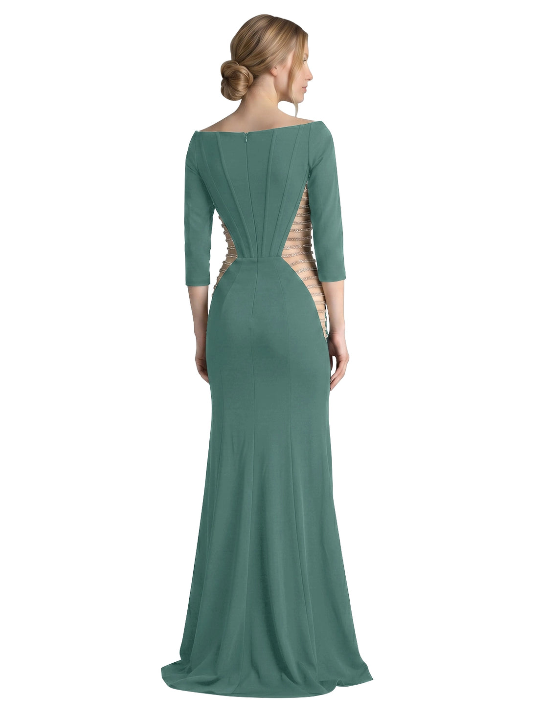 Side Cutout Slit Prom Dress 