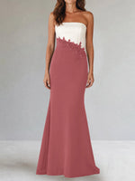 Trumpet Mother of the Bride Dress with Appliques