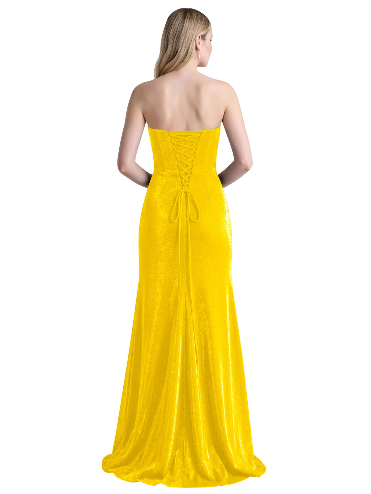 Velvet Prom Dress with Beaded Applique 