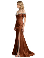 Corset Beaded Trumpet Prom Dress 