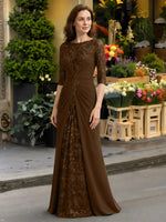 Lace Mother of the Bride Dress with Applique 