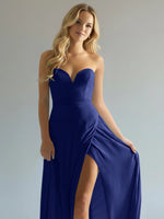 Sweetheart Bridesmaid Dress with Slit 
