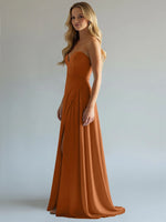 Sweetheart Bridesmaid Dress with Slit 