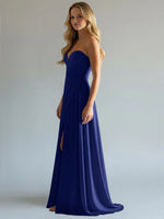Sweetheart Bridesmaid Dress with Slit 