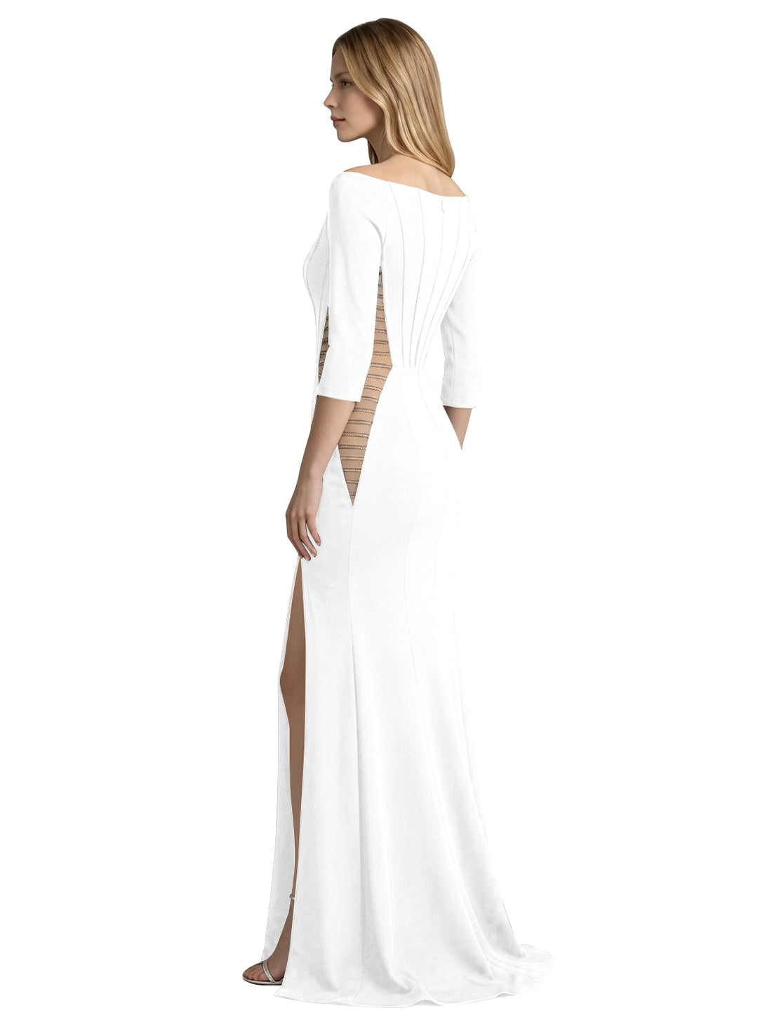 Side Cutout Slit Prom Dress 