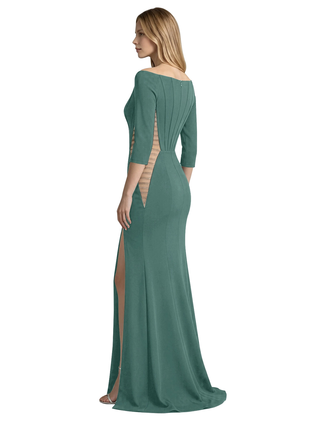 Side Cutout Slit Prom Dress 