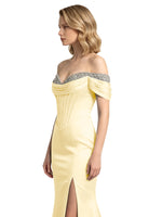 Corset Beaded Trumpet Prom Dress 