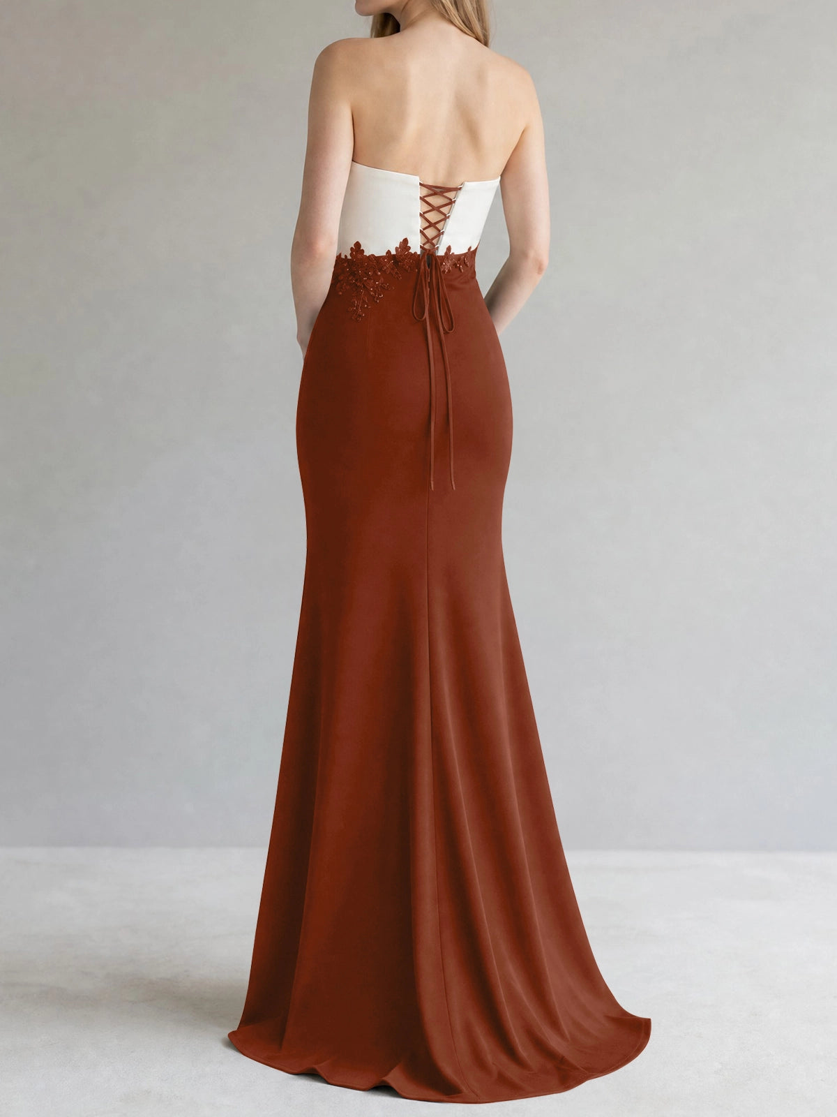 Trumpet Mother of the Bride Dress with Appliques