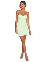 Sparkling Sheath Beading Mini Dress 