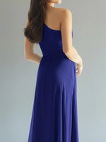 One-Shoulder Bridesmaid Dress with Slit
