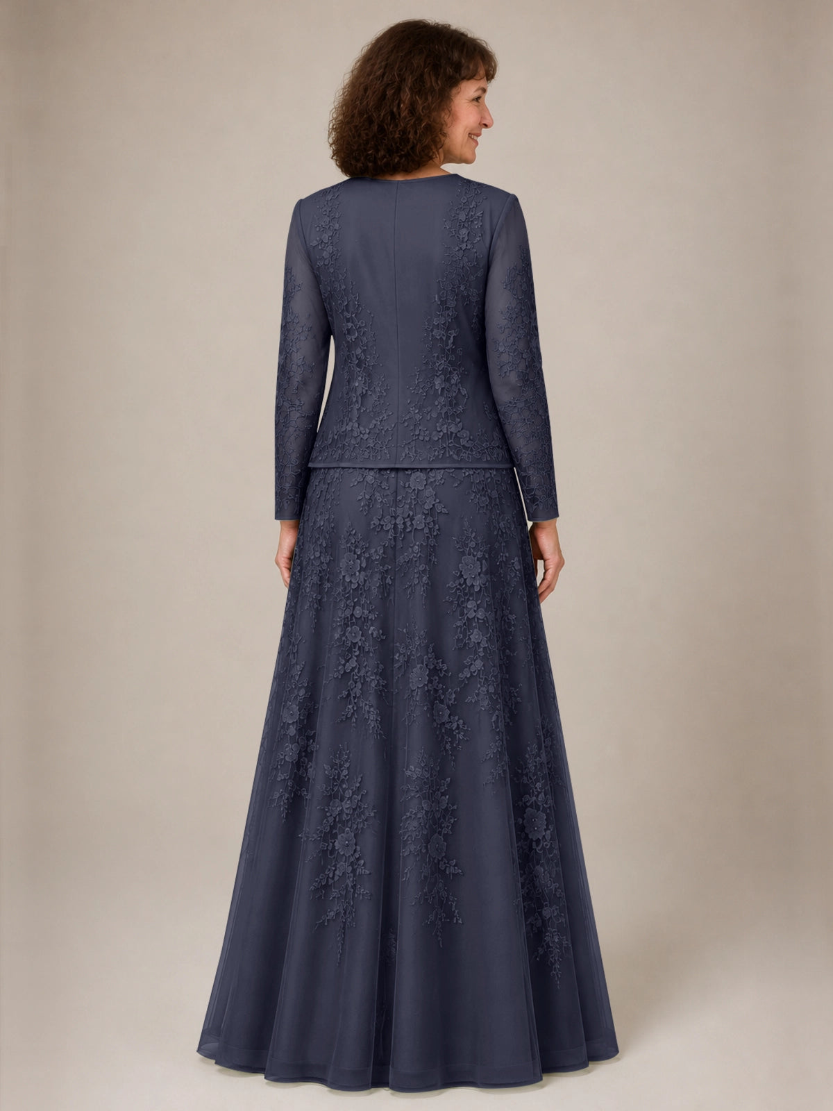A-line Mother of the Bride Dress with Lace 
