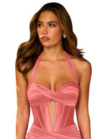 Cut Out Corset Bodycon Dress 