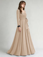 Stretch Satin Mother of the Bride Dress with Crystal