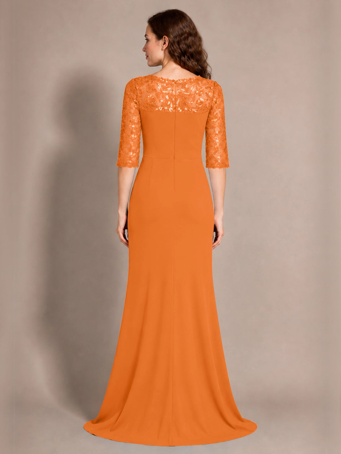 Lace Mother of the Bride Dress with Applique 