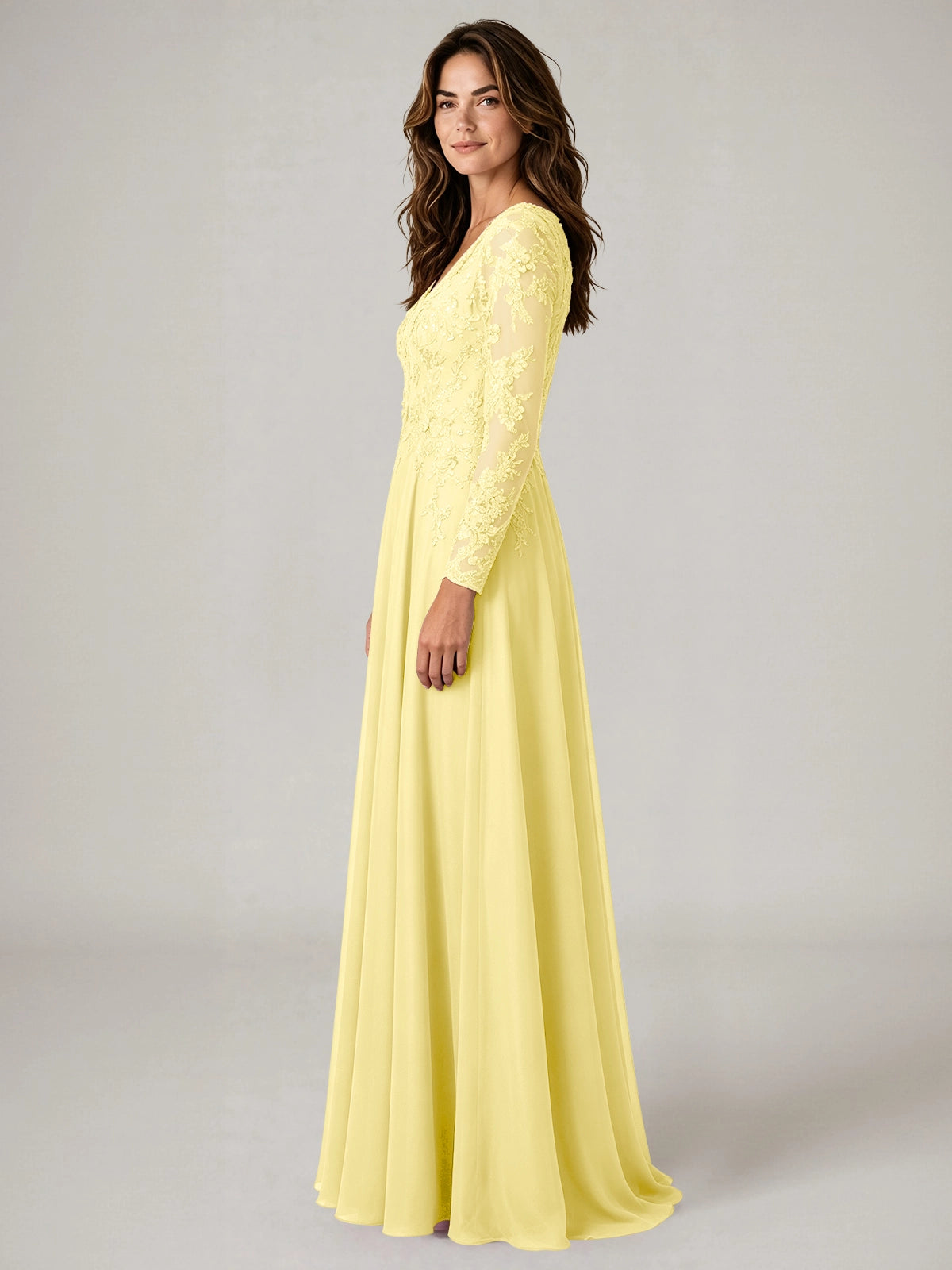 A-line Mother of the Bride Dress with Appliques