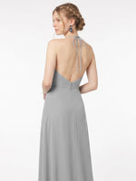 Chiffon Bridesmaid Dress with Halter 