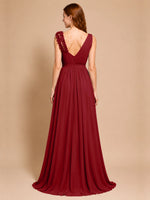 Chiffon Prom Dress with Appliques