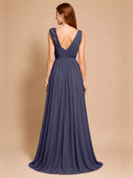 Chiffon Prom Dress with Appliques