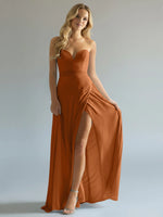 Sweetheart Bridesmaid Dress with Slit 