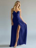 Sweetheart Bridesmaid Dress with Slit 