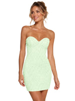 Sparkling Sheath Beading Mini Dress 